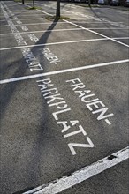 Parking spaces reserved for women