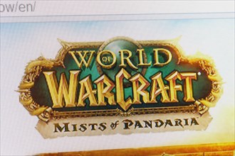 Screenshot of the World of Warcraft homepage