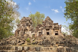 The ruins of Wat Ek Phnom temple