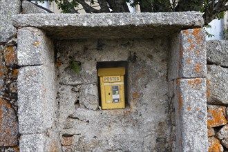Post box in the village of l'Hopital
