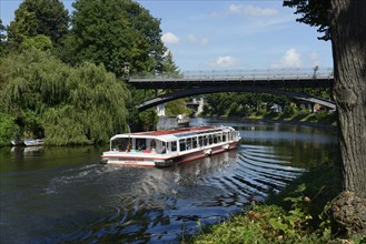 Excursion boat on the Alster river