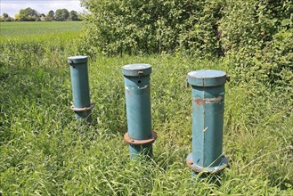 Groundwater observation tubes in valley fen