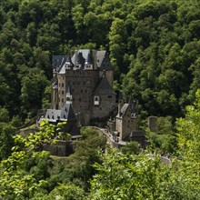 Burg Eltz castle from the Elz river valley