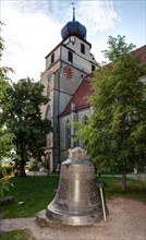 Bells of the Eifel bell foundry in front of the Herrenberg collegiate church