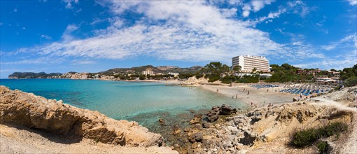 Bay with hotels on the Costa de la Calma
