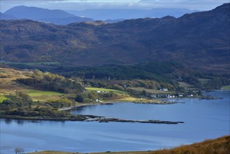 View from Applecross Pass Road over Loch Carron