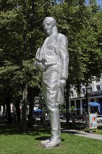 Aluminum statue of Maximilian von Montgelas