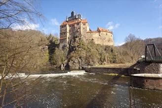 Kriebstein castle on the Zschopau river