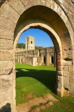 Arched doorway into Fountains Abbey