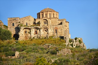 12th century Byzantine Orthodox church of Hagia Sophia in the upper town ruins of Monemvasia
