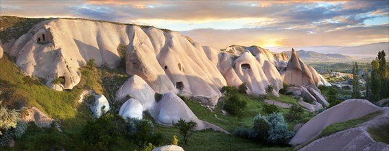 Volcanic tuff rock formations of Goreme