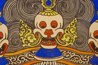 Skull with crown of Yama