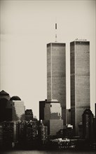 North and South Tower of the former World Trade Center or WTC