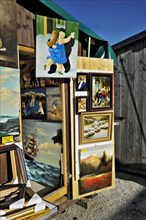 Oil paintings at the Auer Dult annual market