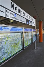 MVG plan in the S-Bahn railway station