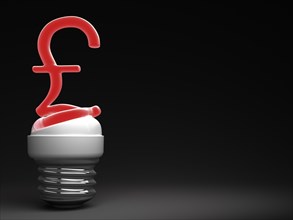 Energy-saving bulb with a pound sign