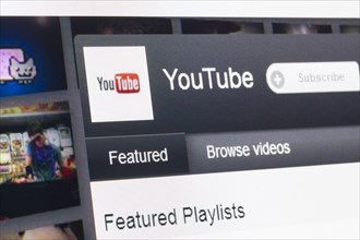 Screenshot of YouTube video sharing website
