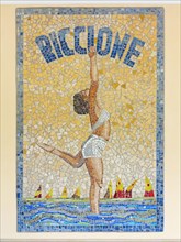 Mosaic at a hotel in Riccione