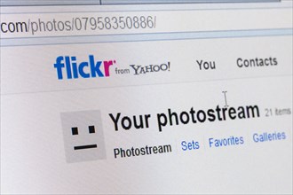 Screenshot of Flickr website