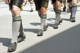 Men in traditional Bavarian costume