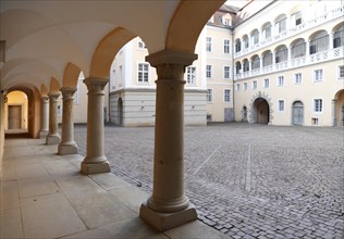 Courtyard with arcades
