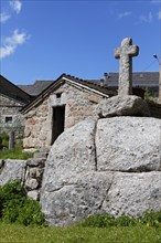 Stone cross near Saint Alban sur Limagnole