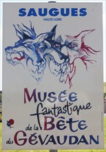 Poster of the Museum of the Beast of Gevaudan