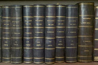 Volumes of old books