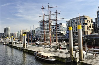 Sandtorhafen in the Hafencity district of Hamburg