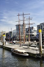 Sandtorhafen in the Hafencity district of Hamburg