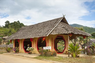 Tea shop in a village of the Chinese minority on the border with Myanmar