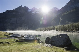 Early morning at Oeschinensee