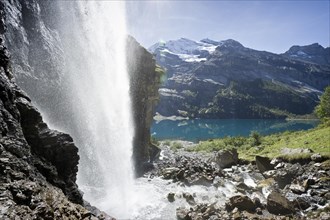 Waterfall at Oeschinensee