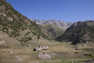 Yurts on the Pamir Highway