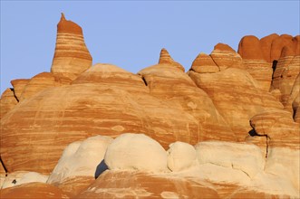 Colourful sandstone formations