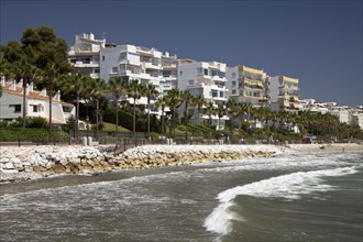 Hotels and apartment houses on the coast