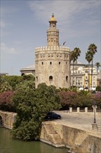 Torre del Oro tower beside the Guadalquivir River