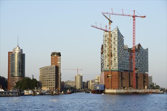 Elbe Philharmonic Hall under construction Kehrwiederspitze