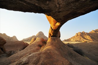 The Bridge rock formation in the evening sun