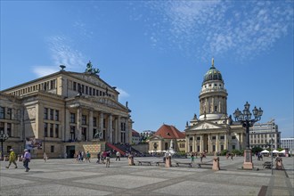 The French Cathedral and the Berlin Schauspielhaus on Gendarmenmarkt square