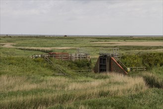 Flood gates at Cley next the Sea by River Glaven