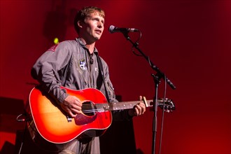 The British singer-songwriter James Blunt performing live at the Blue Balls Festival