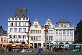The medieval market cross on Hauptmarkt square