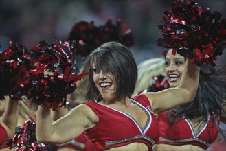 Cheerleaders of the Tampa Bay Buccaneers dance during the NFL International game between the Tampa Bay Buccaneers and the Chicago Bears on October 23