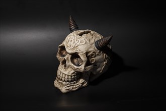 Skull with horns