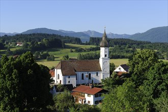 Bad Bayersoien with the Parish Church of St. George