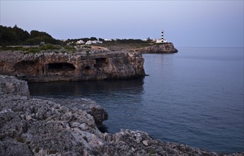 Coast with a lighthouse