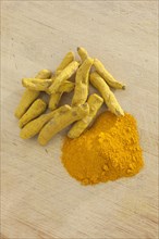 Turmeric root and powder