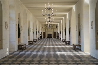 Catherine de Medici gallery at Chateau de Chenonceau castle