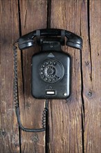 Old Bakelite wall telephone from 1950